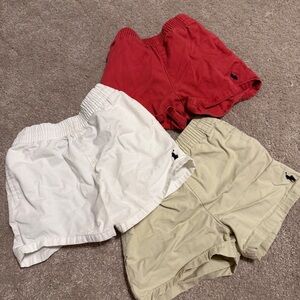 Ralph Lauren Elastic Waist Infant Shorts in Light Khaki